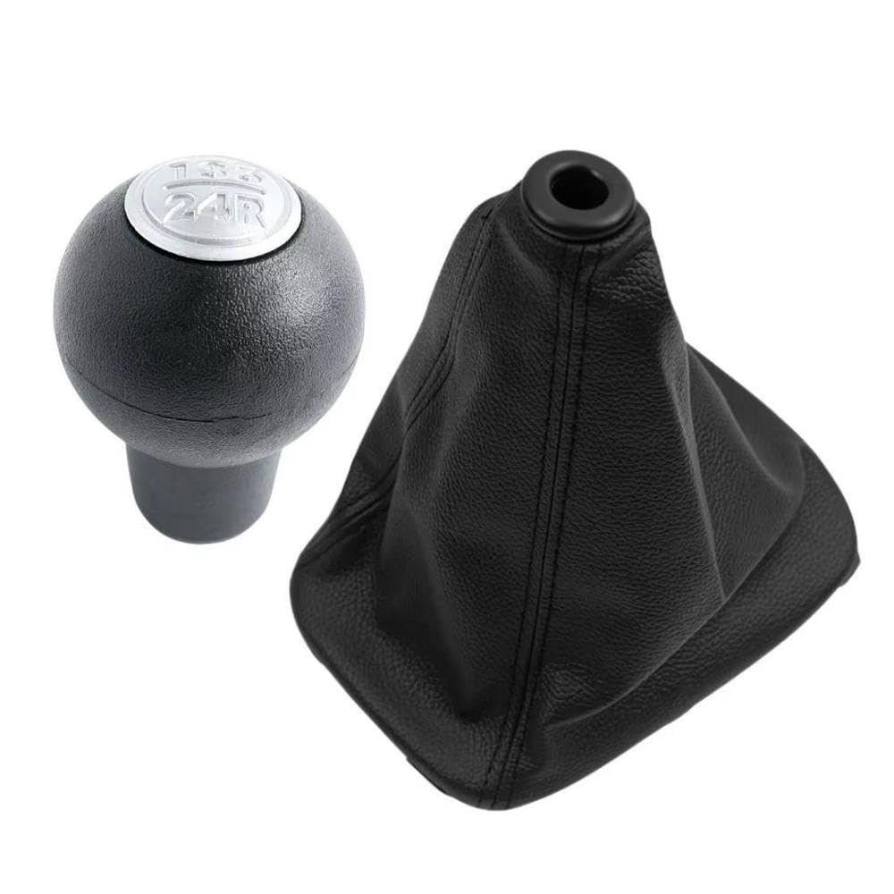 Poanbcgy Gear Knob And Case Auto Parts For Kia For Cerato 2005-2012 Manual Gear Shift Knob Gaitor Boot Cover Lever Shifter Pen Handle Head(Gear Knob And Case)