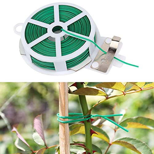 Gardening Tie | Garden Twine Support Ties - Garden Wire for Climbing Plants, Climbing Vine Fixer with Cutter for Tying, Securing Plants ??