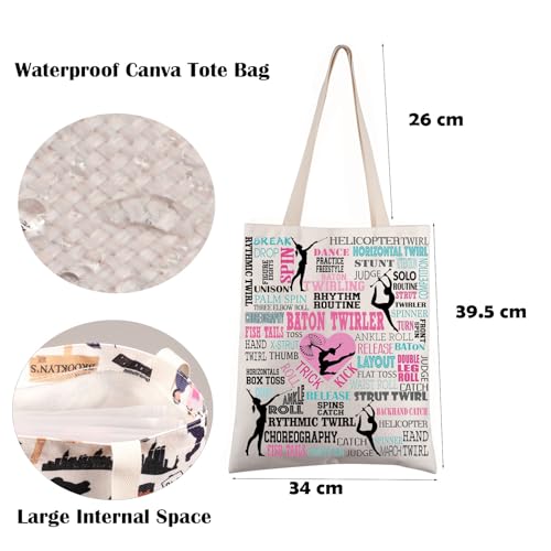 Bolso tipo tote para baton twirling, regalo para gimnastas y bailarines miniatura 6