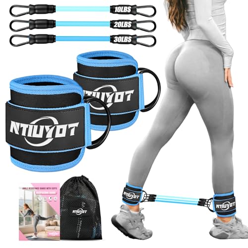 Ankle Resistance Bands with Cuffs, Workout Equipment for Women, a...