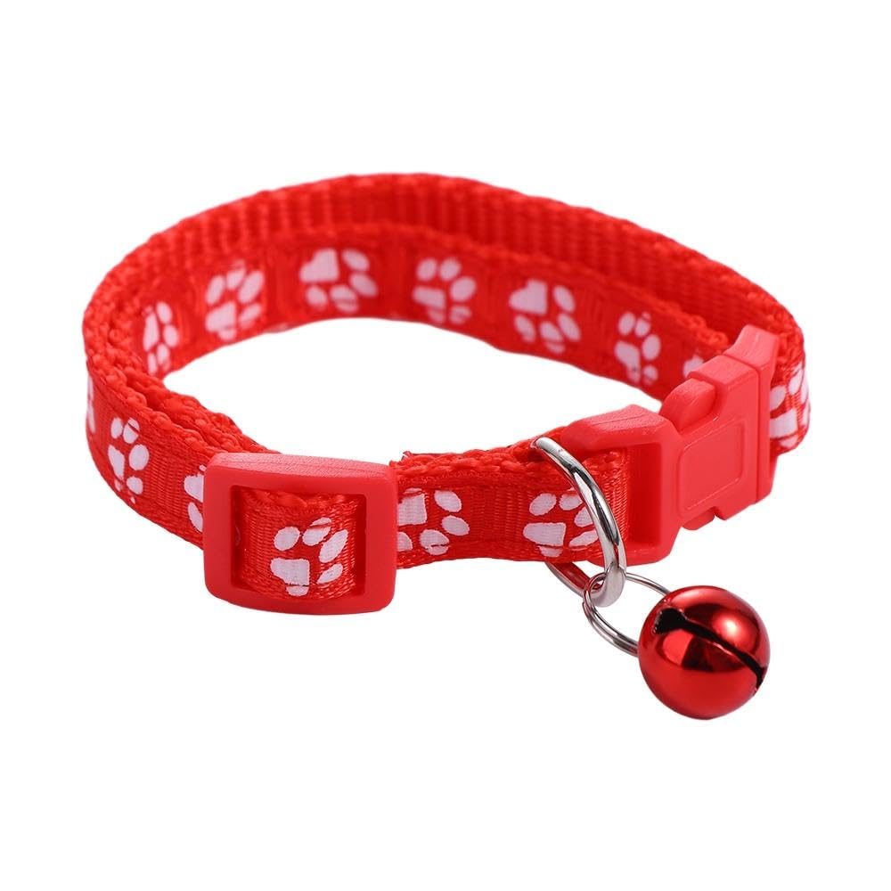 Katzen- & Hundehalsband Mit Glöckchen – 2 Stück, Reflektierend & Verstellbar (Rosa)