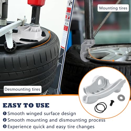 Image of IWIWE Replacement for Coats Tire Machine Duck Head /Duck Bill - Part# 8184432 /TC184432, Low Profile Nylon Mount /Demount Kit (Grey 2Pack)
