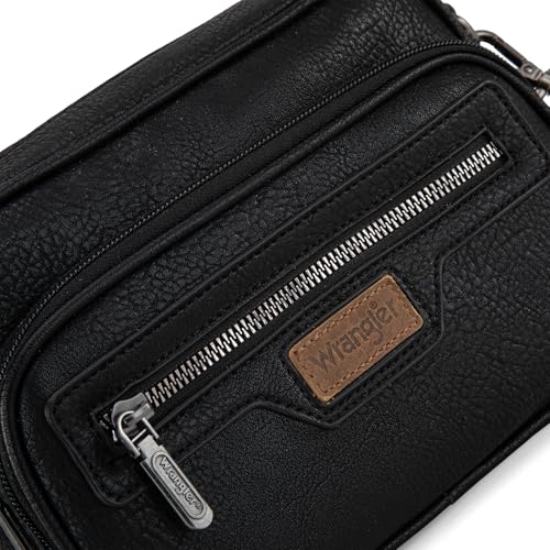 Image of Wrangler Crossbody Bag for Women Multi Pocket Crossover Bag Shoulder Pursea with Adjustable Strap
