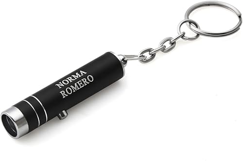 Paquete de 10 llaveros personalizables ultravioleta con detector de divisas para pasaporte, luz LED violeta UV y morada grabados por OnePlace Gifts