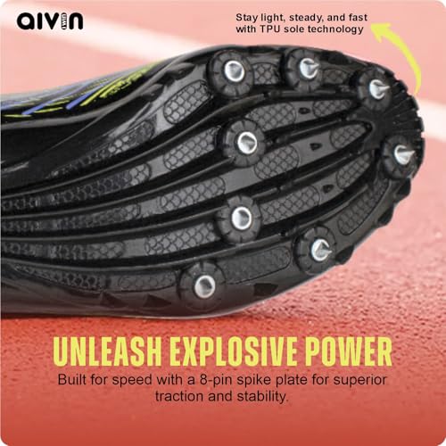 Image of Aivin Race Spike Running Shoes | Athletic Spikes Track & Field Shoes for Men | Sprint Spikes | Outdoor Running Shoes | Track and Field Shoes