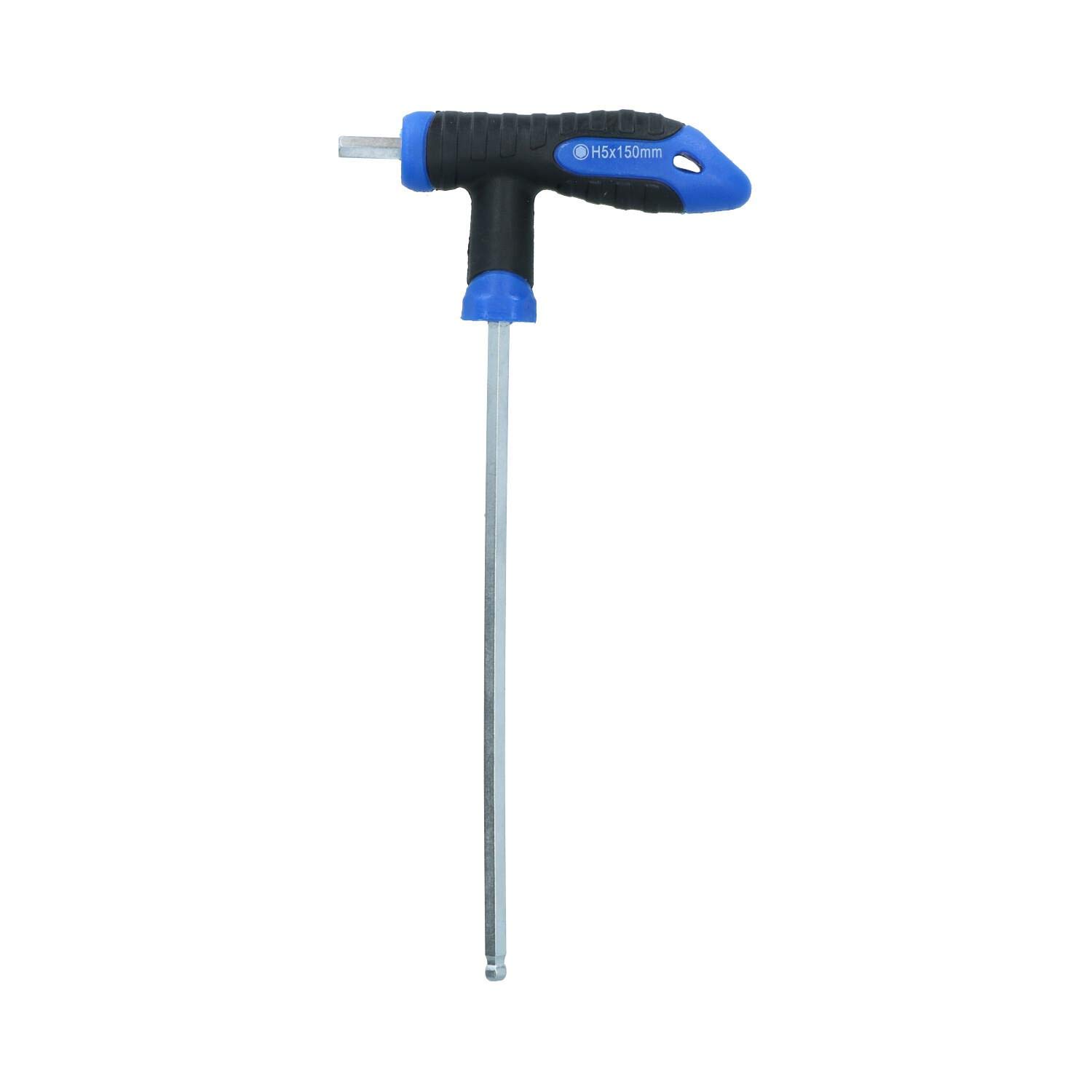 Ab Tools Chrome H5 T-Handle 5Mm Hex Screwdriver Allen Key 150Mm Tool Vanadium Steel