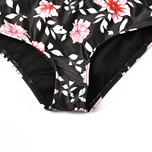 Floral Bikini Swimsuits For Girls Bathing Suits Kids Beach Pool Swimwear, 4T 5T #TOP4