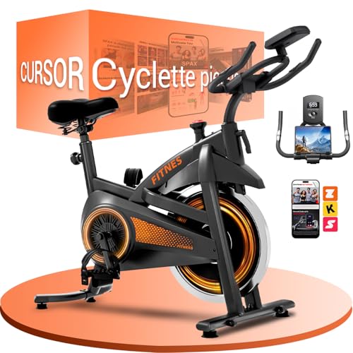 CURSOR FITNESS Cyclette da casa professionale, Cyclette professionale con...