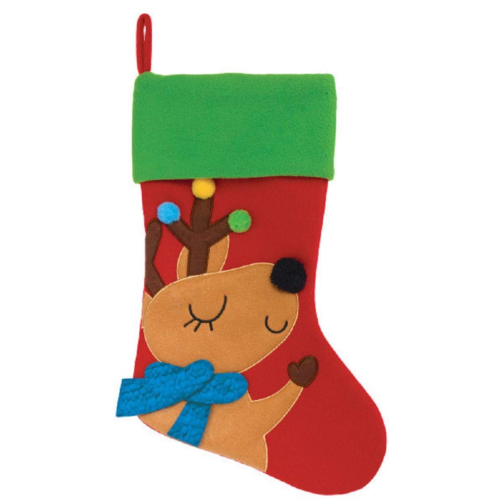 amscan Reindeer Stocking- 18'' | 1 Pc.