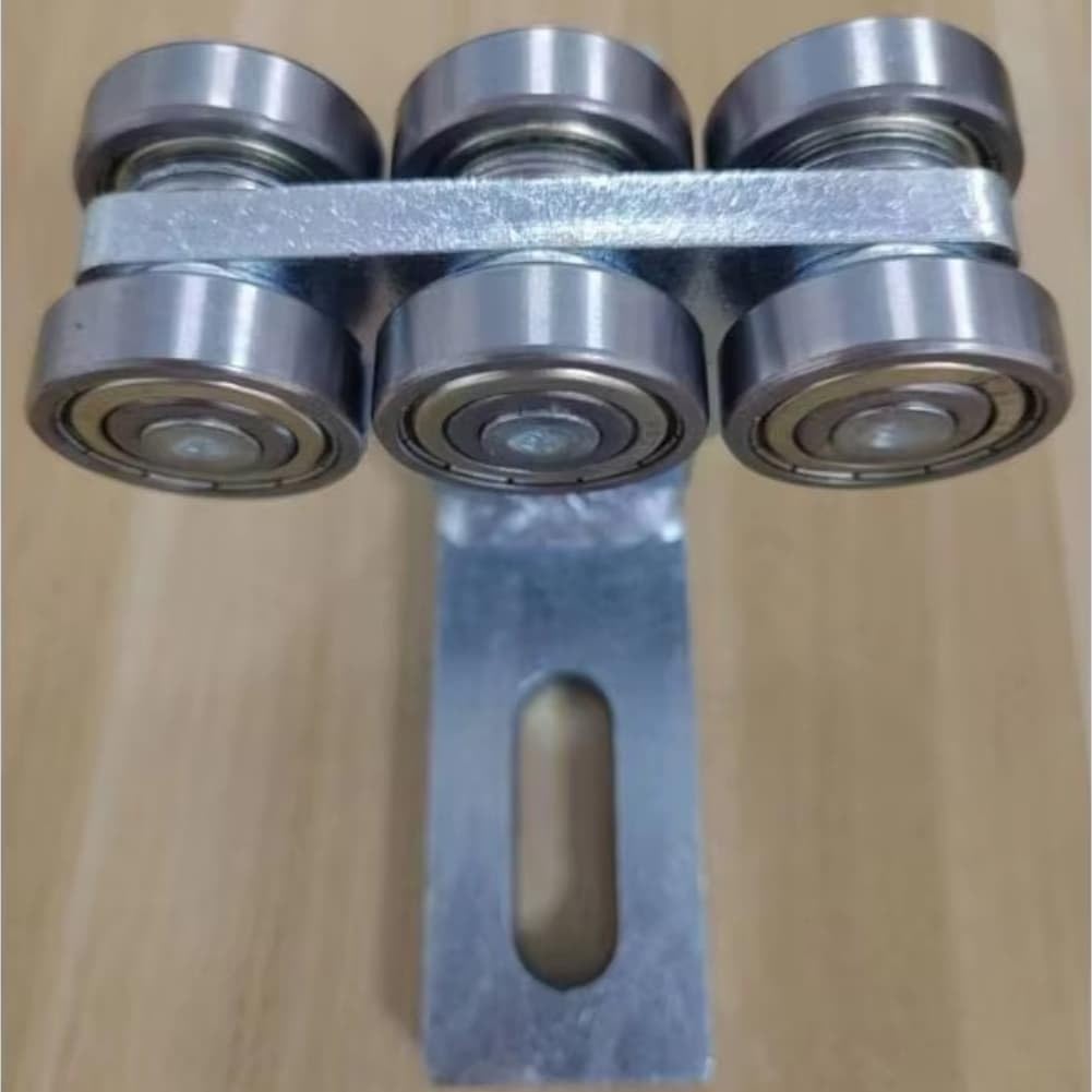 Carrello di sollevamento per carichi pesanti con rulli, compatibile con canali Unistrut PE 41 x 41 mm, T-Pe a 6 ruote per soluzioni efficienti di supporto per cavi pesanti e tubi