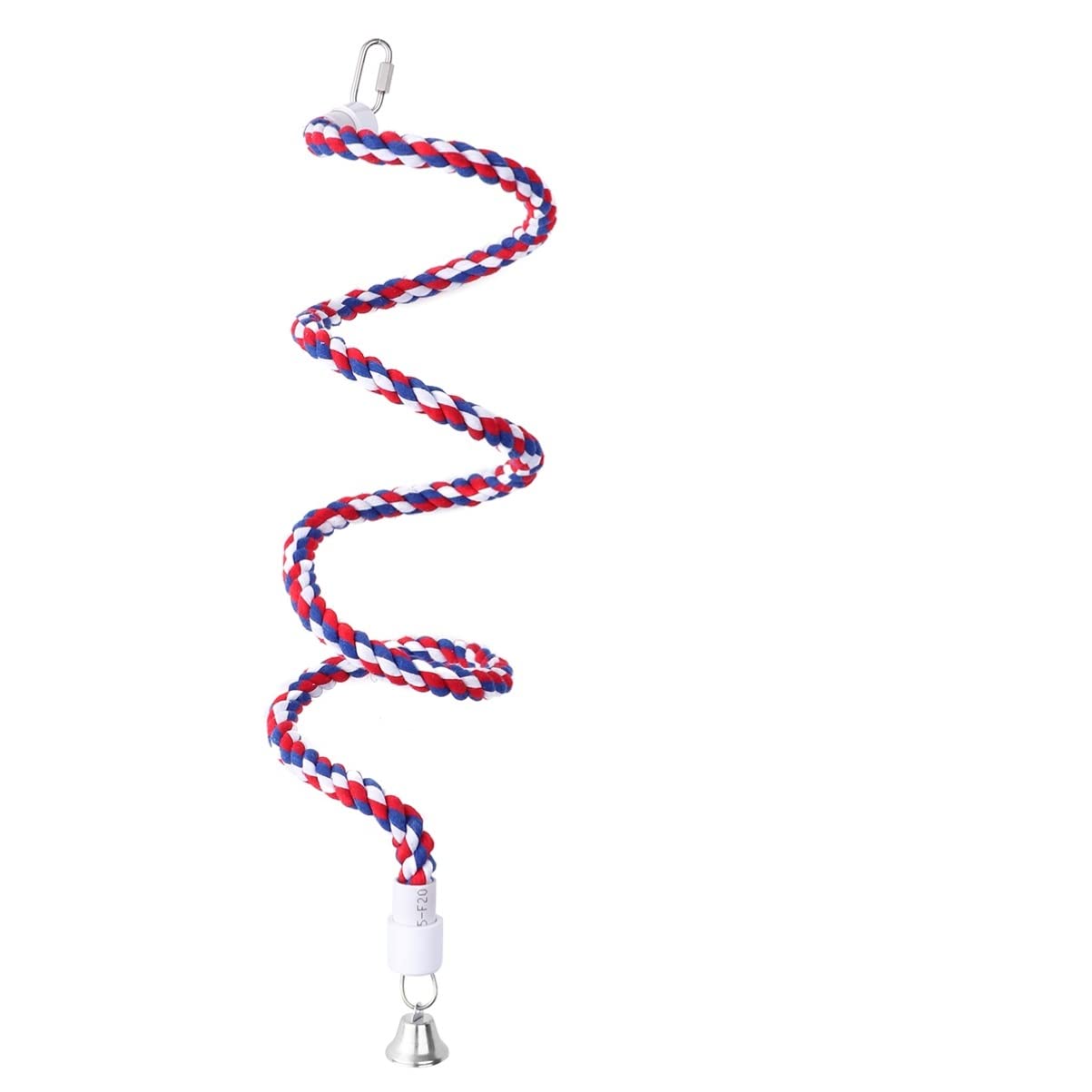 UEETEKParrot Swing Chew Toy Cotton Rope Bite Toys for Bird Budgies Parakeet Cockatoo Cockatiel New Year Gift for Pets