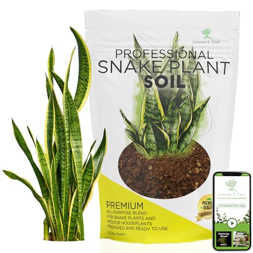professional snake plant soil | large 2.2 quarts ready to use for snake plants | peat moss, coco coir, perlite, dolomite | made in usa