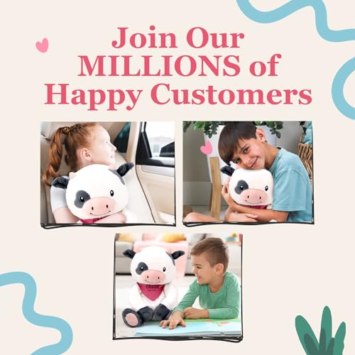 Image of Lilly's Love Weighted Stuffed Animal, 5lb | Sensory Weighted Plush for Kids and Adults | Machine Washable Plushies w /Removable Inner | Calming Weighted Stuffed Animals for Anxiety, Cassie The Cow