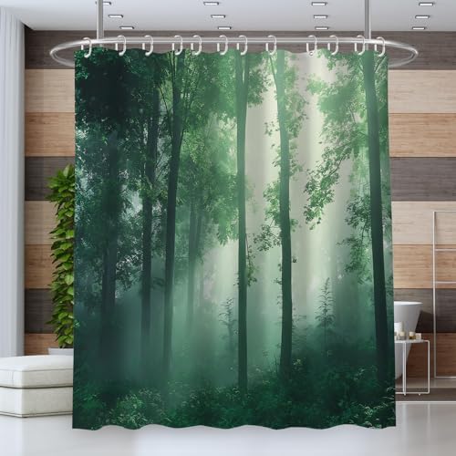 Rideaux de douche imperméables anti-adhérence avec ourlet lesté lourd - 3