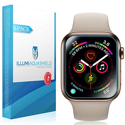 ILLUMI AquaShield Screen Protector Compatible with Apple Watch Series 4 (40mm)(6-Pack)(Easy Install) - //coolthings.us