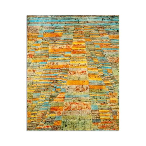 Peinture Paul Klee Autoroute et roues tableau moderne impression sur toile