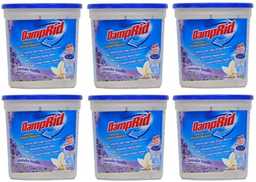 DampRid Moisture Absorber Lavender Vanilla, 10.5oz (Pack of 6), White