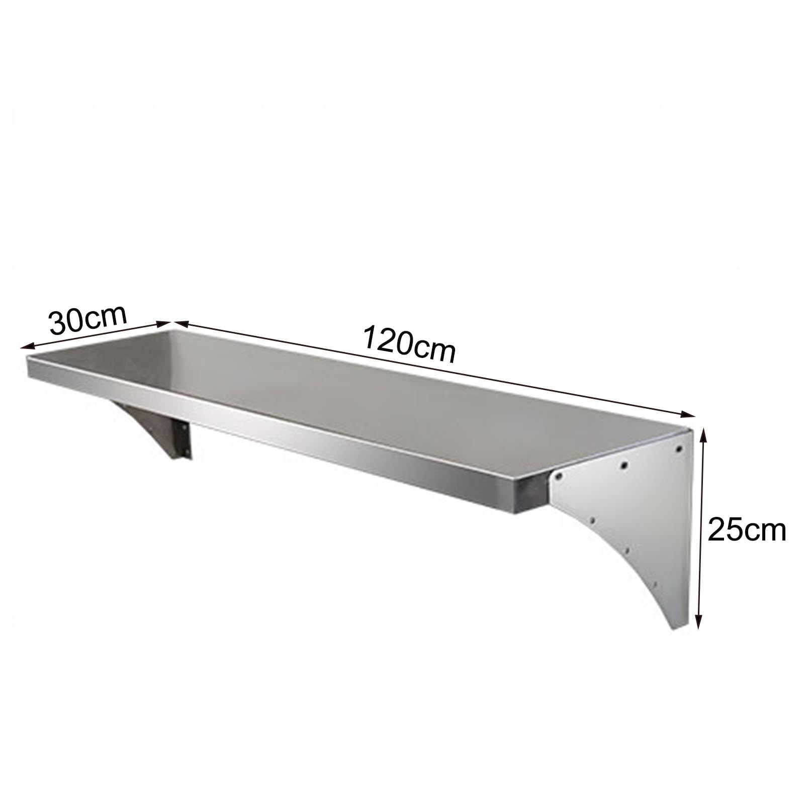 Scaffale da parete in acciaio inox resistente, per garage e cucina, versatile, ideale per lavanderia e cantina