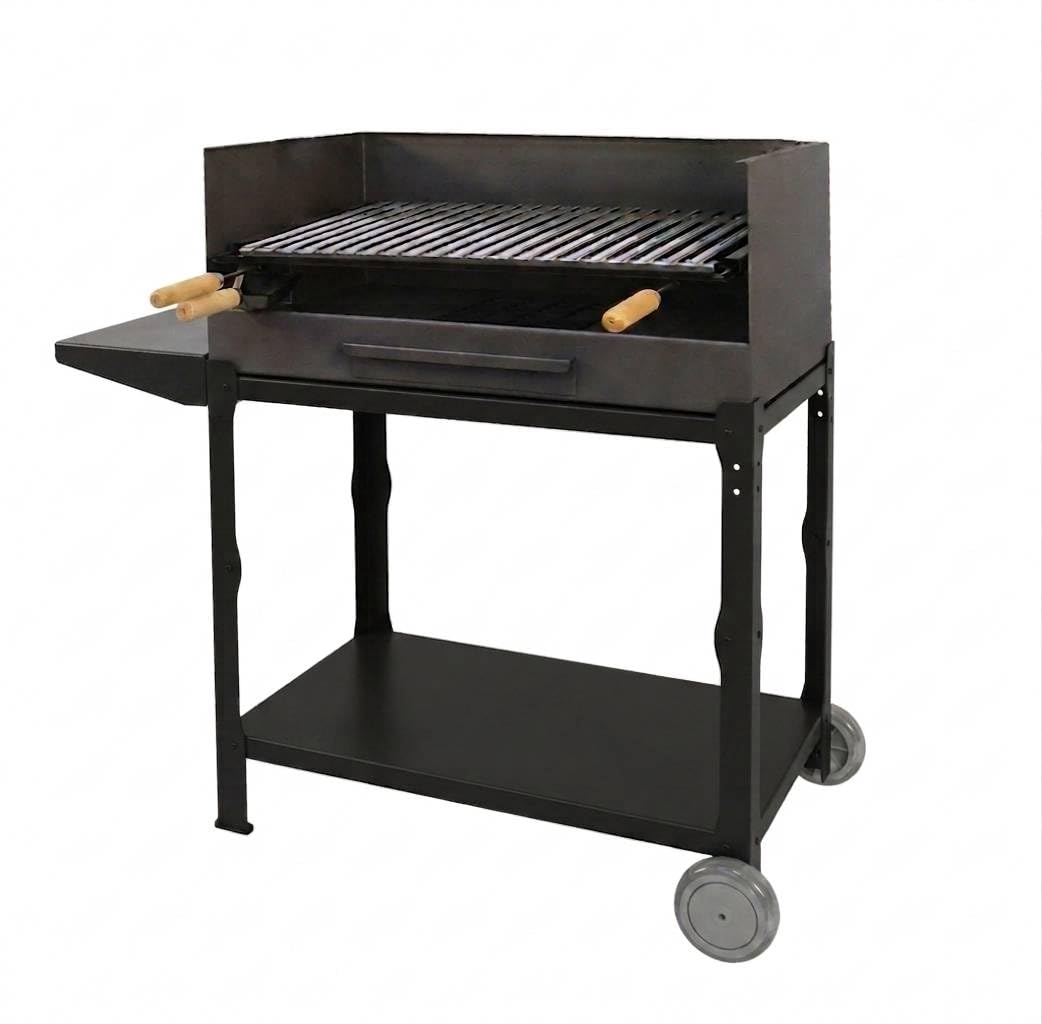Imex El Zorro 71532 - Barbacoa con parrilla inox, 50 x 40 x 100 cm, color negro