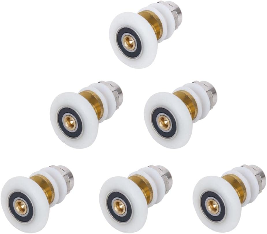JAZZY PEARLS® 6pcs Shower Door Roller Runner Wheel 25mm Wheel Diameter-Home & Garden - Home Improvement - Plumbing & Fixtures - Shower Enclosures & Doors