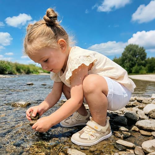 Image of JOINFREE Toddler Sandals Kids Wide Girls Boys Aqua Athletic Sneakers Barefoot Beach Sandals Quicky-Dry Non-slip Outdoor Water Sports Hiking Sandals Summer Water Shoes for Pool River Swim