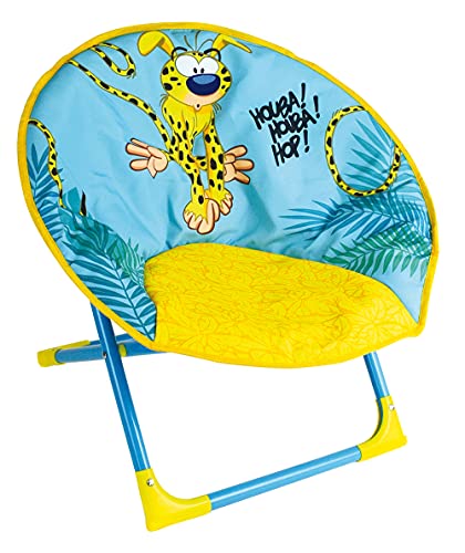 Fun House MARSUPILAMI Siège Lune Pliable pour Enfant H.47 X L.54 X P.42 cm, Tissu, Vert