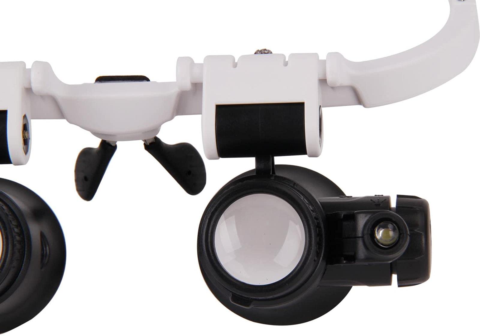 Lupa con Diadema Ajustable Y Luz Led, Aumentos De 8X, 15X Y 23X, Binoculares con Lupa Manos Libres para Lectura, Lupa, Reloj Y Reparación De Dispositivos Electrónicos.
