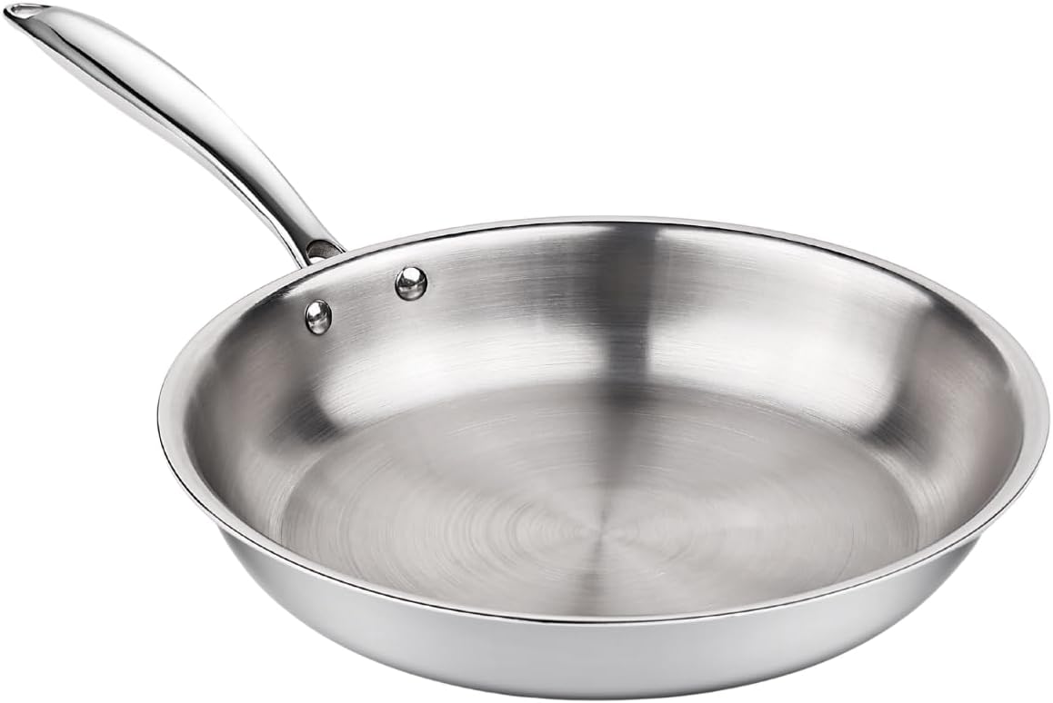 Homegrown Stainless Steel Saute Pan, Extra Large, High-Grade Triply