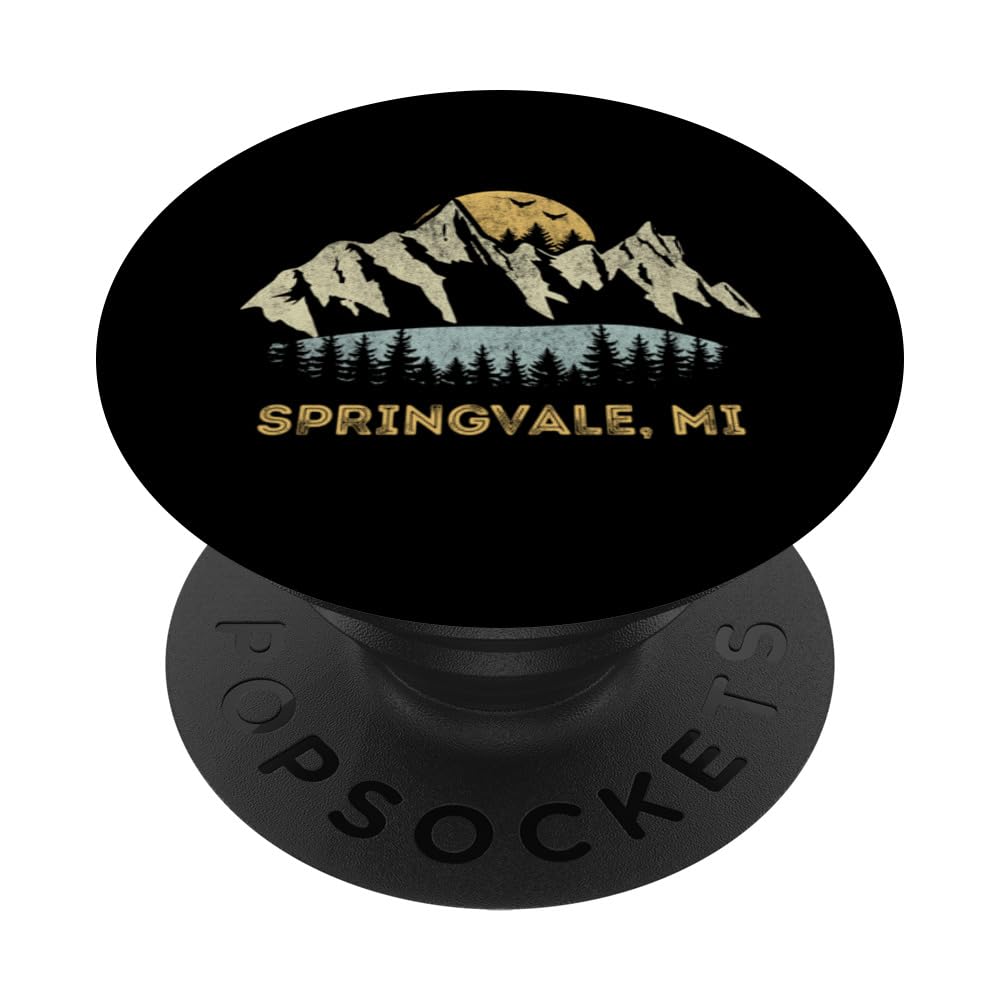 Springvale Michigan Mountain Sunset Sunrise MI PopSockets Standard PopGrip