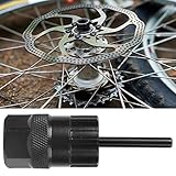 Herramienta de Extracción de Rueda Libre, Herramienta de Bloqueo de Casete de Acero Inoxidable para Bicicleta de Montaña, Rueda Libre Giratoria, Llave para Quitar Diseño de 12