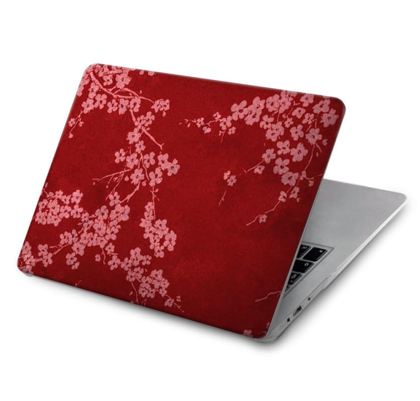 Etui MacBook Air 13 Antichoc et Anti-Rayures à Motif Floral Rouge Haute Résistance
