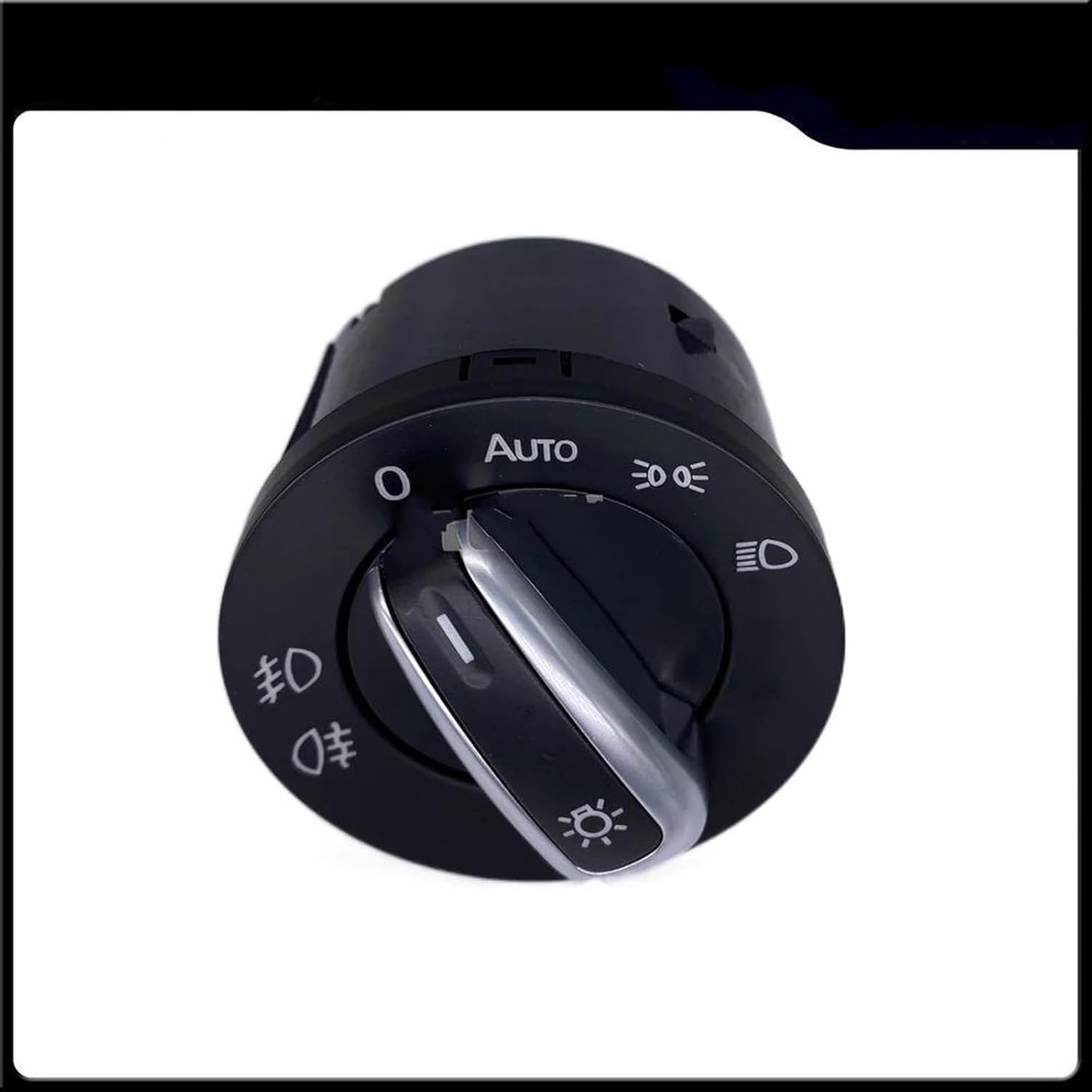 Fog Light Switch Compatible with Tiguan for Touran for Passat for CC for Scirocco 2004-2011 10Pin Headlight Switch Lamp Knob Control Switch 5ND941431B