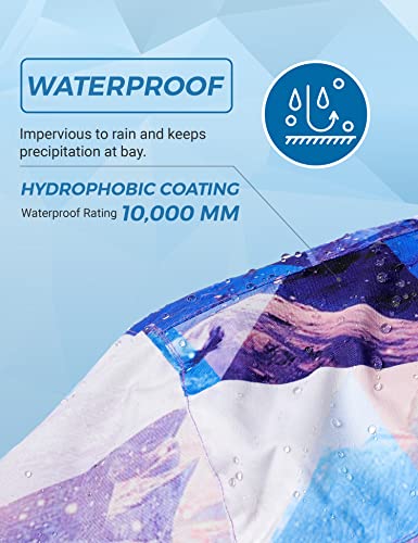 Wantdo Women's Ski Snowboarding Jacket Waterproof Warm Winter Windproof Coat Mountain Flora M #TOP4