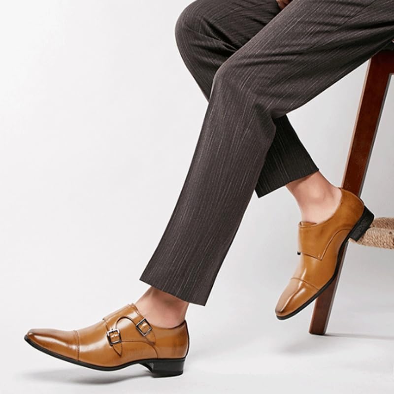 All-Season Men's Business Casual Shoes Hybrid Derby Sneakers with Moisture-Wicking Lining & Air Cushion2