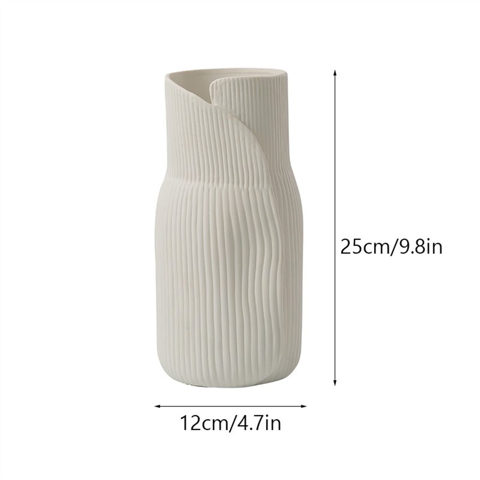 Wazony Wystrój Ceramiczny Wazon Nordycki Nowoczesny Kreatywny Salon Wnętrze Stołu Suche Dekoracje Kwiatowe Wazony (Kolor: C)