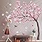 Vinilo Decorativo De Pared Con árbol De Cerezo En Flor, Flores Al Viento, Arte De Pared Para Habitación Infantil - España