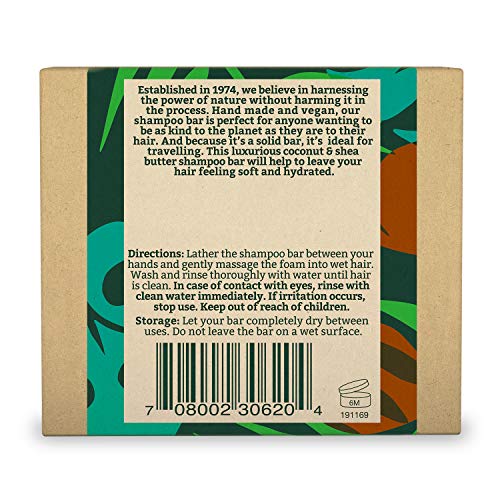 Faith In Nature Natural Coconut & Shea Butter Shampoo Bar, Hydrating, Vegan & Cruelty Free, Paraben and SLS Free, for Normal to Dry Hair, 85g - Image 3
