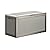 TARKARI 100 Gallon Lockable Resin Deck Box, Waterproof & UV-Resistant Outdoor Storage Box for Outdoor Cushion Storage, Garden Tools & Pool Accessories Storage, Gray