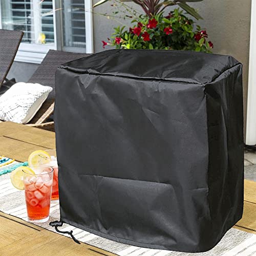 Funda protectora resistente para fabricadora de hielo, cubierta impermeable de poliéster con cordón ajustable para máquina de hielo o café miniatura 6