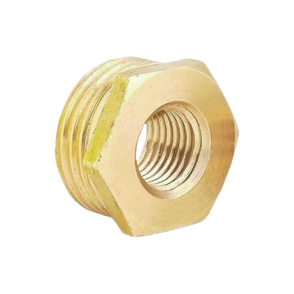 BSP Male to Female Plumbing Bushing - Hex Reducing Pipe Connector Adapter, Durable Construction, 1 Piece(1/2inx1in)