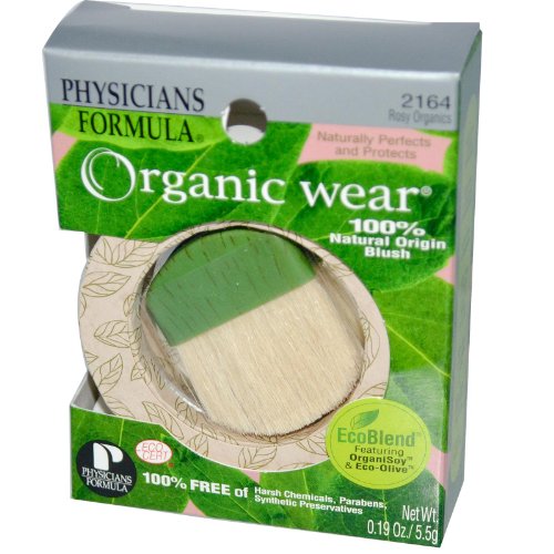 Physicians Formula Organic Wear 100% Natural Blush, Rosy Organics, 0.19 Ounce