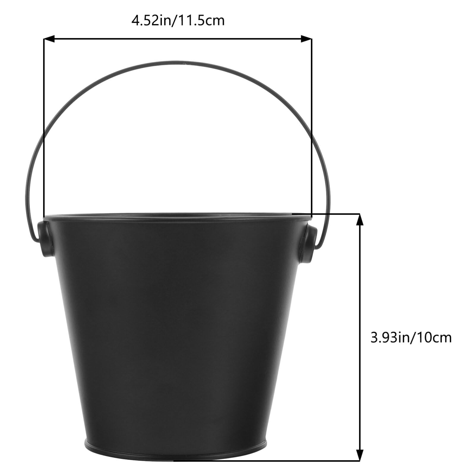 GANAZONO Bucket Grill Drip Grease Bucket Iron Barbecue Bucket Fireplace Ash Bucket Pellet Charcoal Bucket Ash Can Ash Pail for Fireplaces Fire Pits Wood Burning Stoves