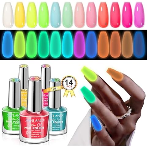 SAVILAND Glow-in-the-Dark Nail Polish Set Cover