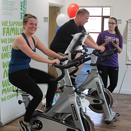 Itodos Tablet Holder For Spin Bike, Stroller,Treadmill,Golf Cart, Wheelchair,Stationary Bike,Microphone Stand, Adjustable 7~12.9" Tablet Clip Fits Ipad/Samsung Galaxytab/Google Nexus/E-Reader/Iphone #TOP5