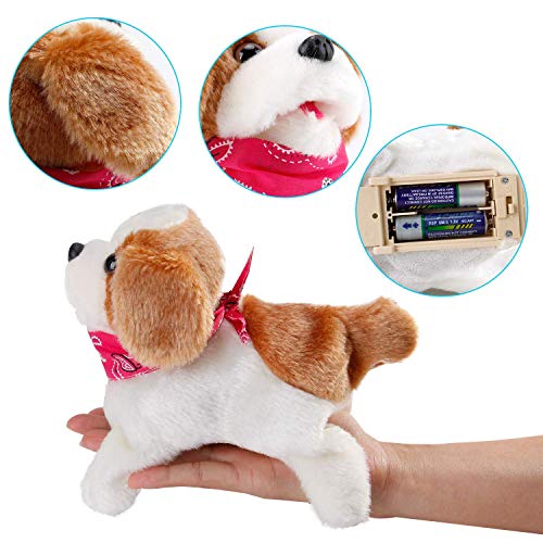 Liberty Imports FBA_9303 Flip Over Puppy - Battery Operated Mechanical Jumping Little Pet Dog - Flipping Toy That Somersaults thumb #2