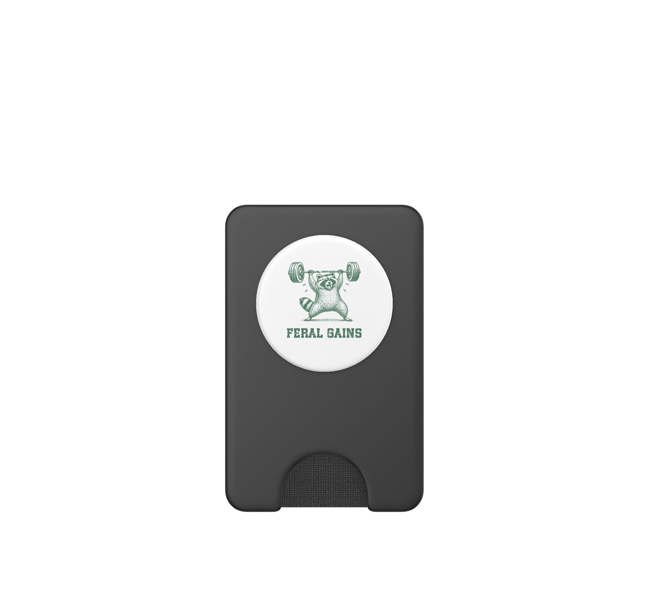 Feral Gains Trash Raccoon Panda Gym Fitness Halterofilia PopSockets PopWallet para MagSafe