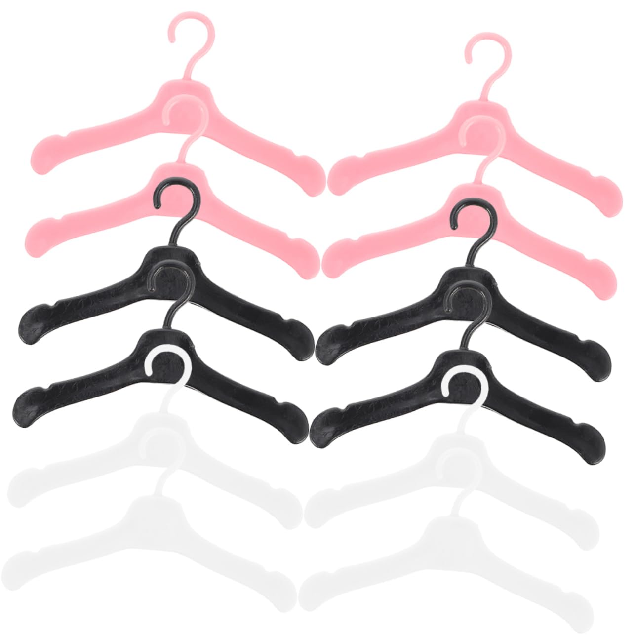 BESPORTBLE 60pcs Clothes Hangers for Dolls Safe Doll Outfit Hangers for Organizing Clothes Accessories House Ornaments