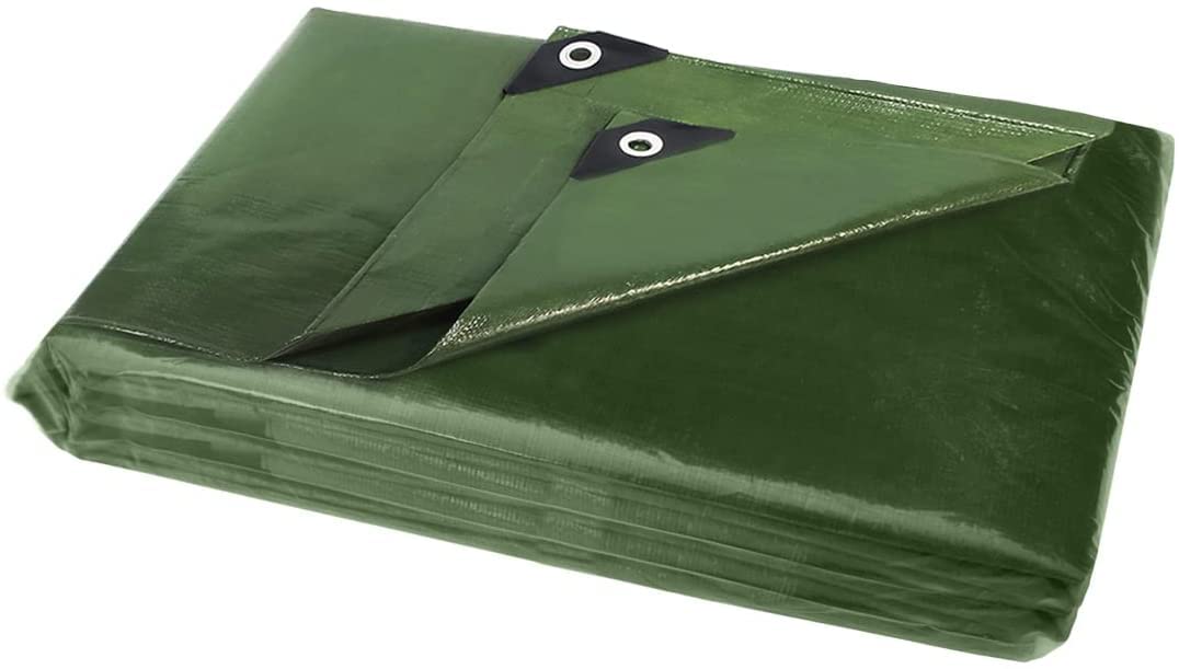 Buy Green Tarpaulin Sheet 2m x 3m Lightweight PE Plastic Tarp WaterResistant Ground Sheet