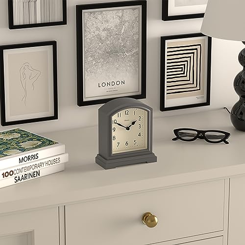 Jones Clocks® Tavern mantel clock, Dark Grey, 15.5 x 14 x 6 cm - Image 4