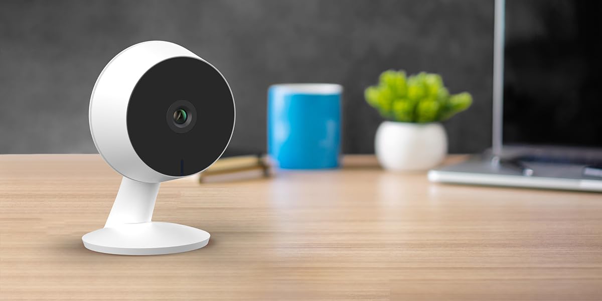 Beafon, Smart Home, Mini 1M, Überwachungskamera Innenberreich, Inddorkamera, Bewegungserkennung, Geräsucherkennung, 3MP Super-HD Auflösung, 2-Wege Lautsprecher, Innenkamera für Haustiere und Babys